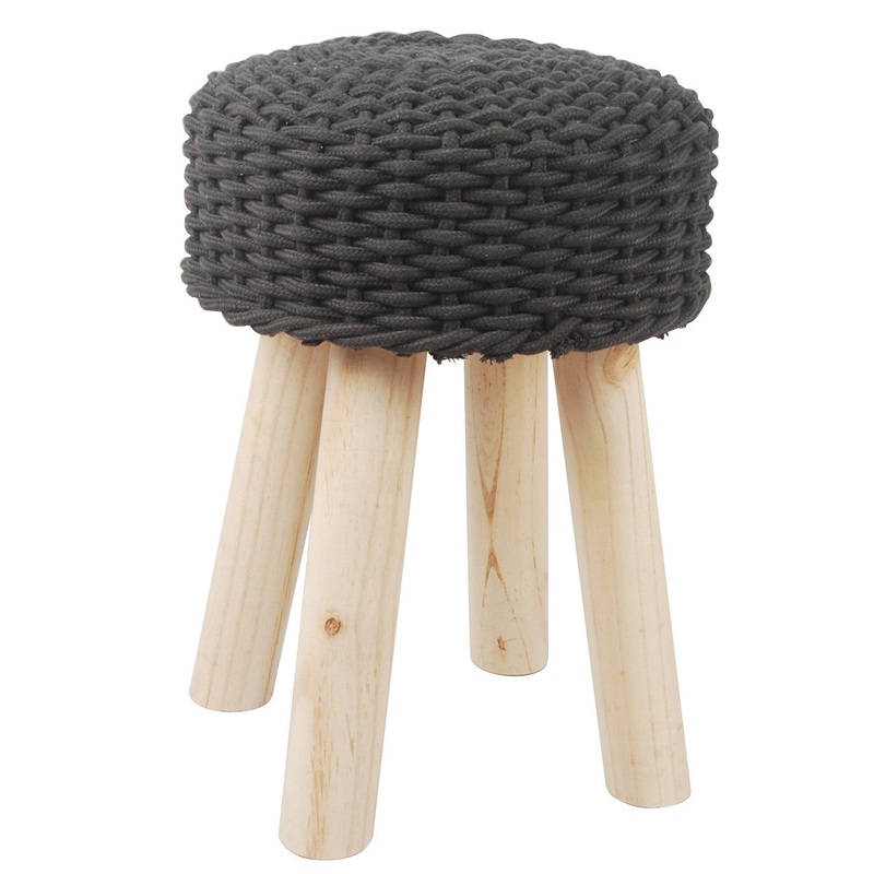 A&B Home Austen Cotton Rope Stool