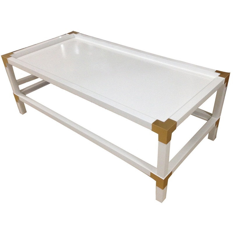 A&B Home Campaign Cocktail Table