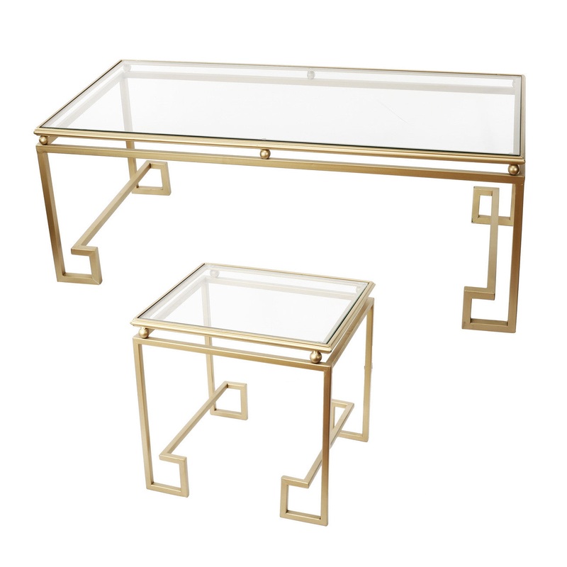 A&B Home Halcyone (1)Coffee/(2)Side Tables Set - Set Of 3