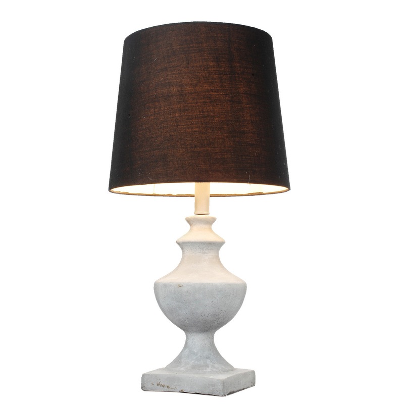 A&B Home Jasper Table Lamp With Black Shade