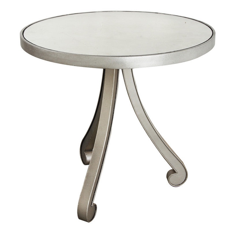 A&B Home Metal & Glass Accent Table