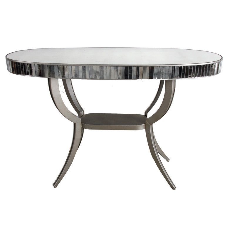 A&B Home Metal/Glass Console Table