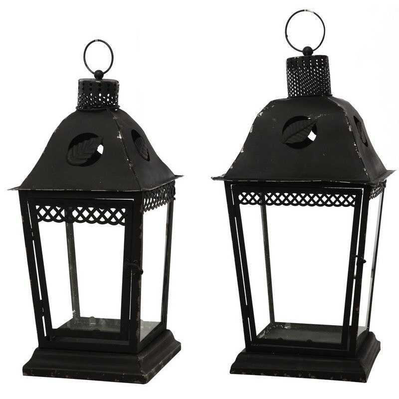 A&B Home Metal Lanterns - Set Of 2