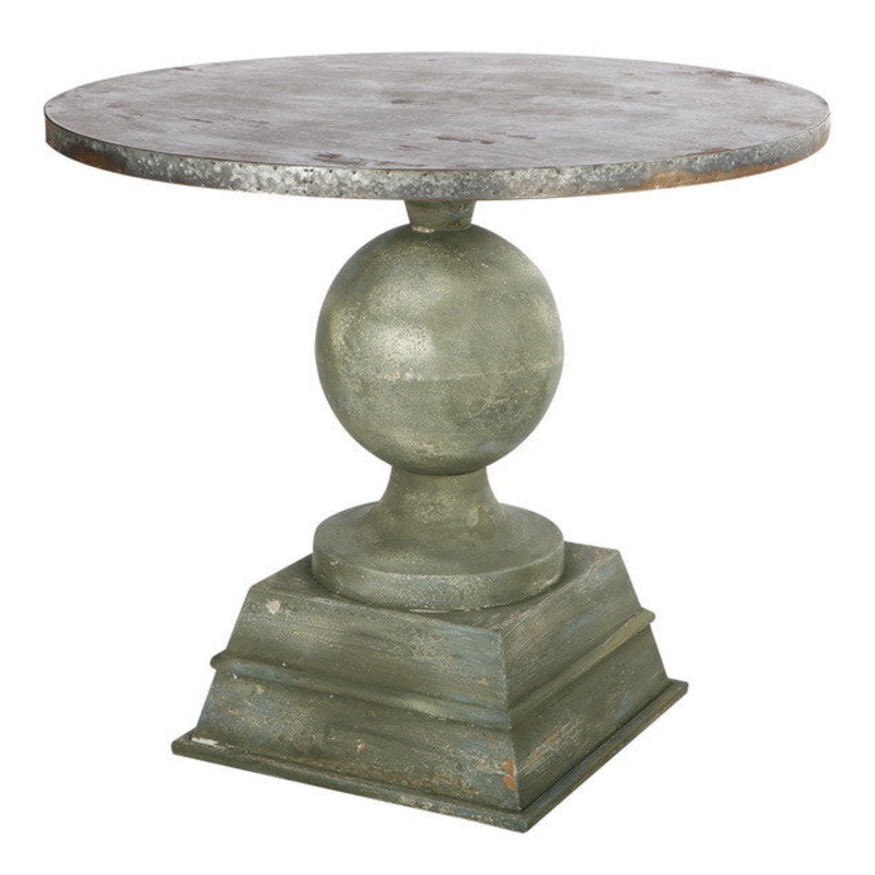 A&B Home Indoor/Outdoor Pedestal Table