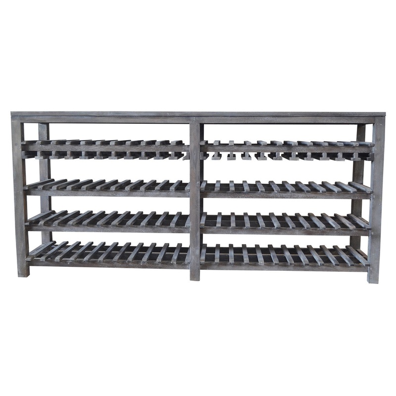 A&B Home Rhodes Cafe Wood Wine Rack