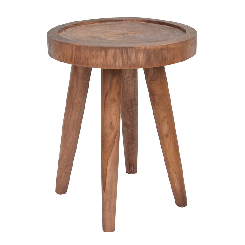 A&B Home Teak/Suar WoodAccent Table