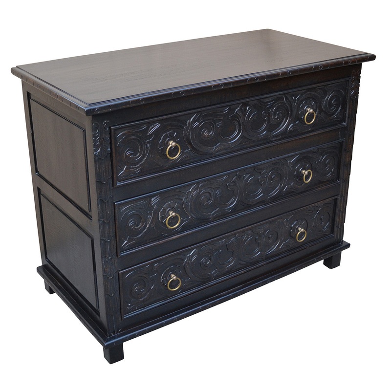 A&B Home Valeria 3 Drawer Chest