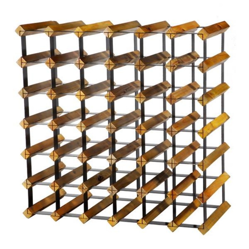 A&B Home Wood/Metal Wine Rack