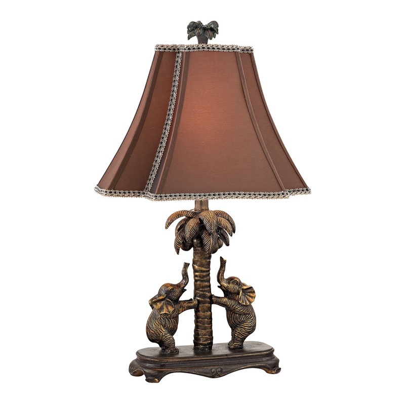 Dimond Lighting Adamslane Elephant Table Lamp in Bronze