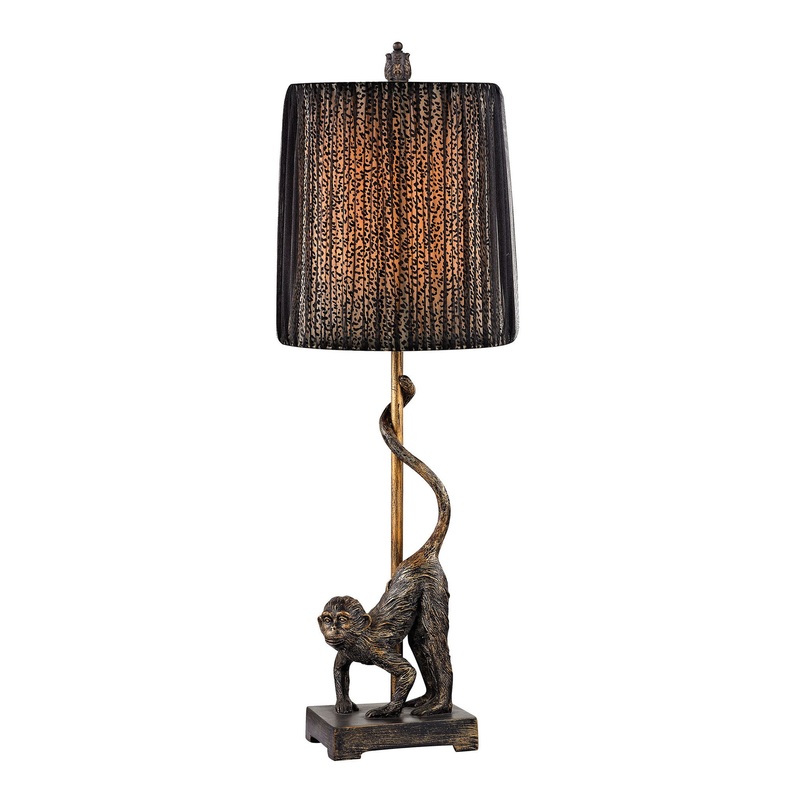 Dimond Lighting Aston Monkey Table Lamp in Bronze