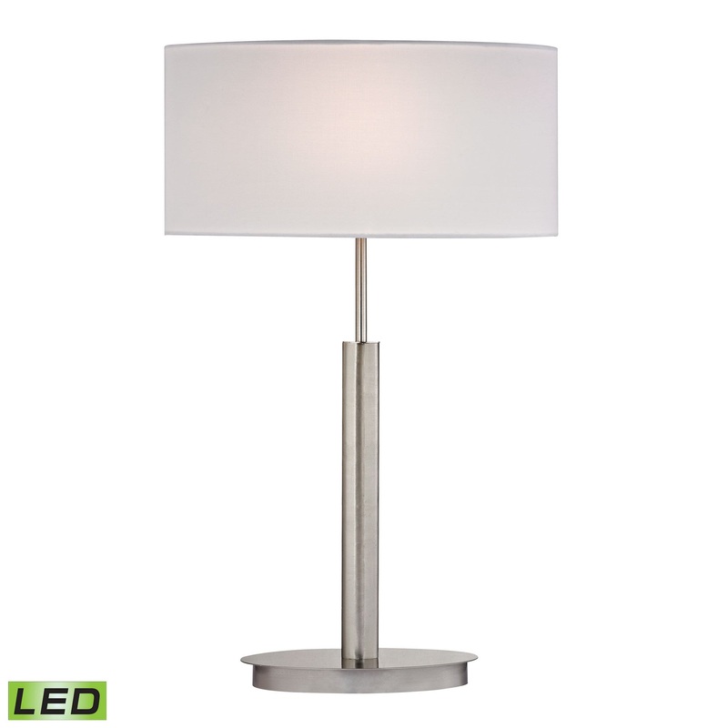 Dimond Lighting Port Elizabeth Table Lamp in Satin Nickel