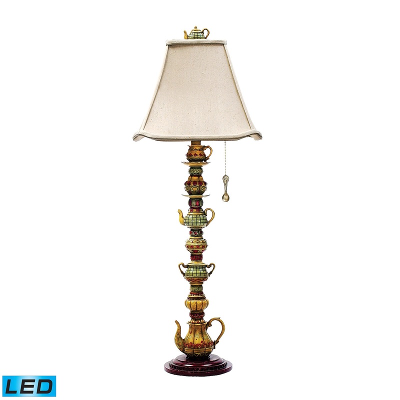 Dimond Lighting Tea Service Candlestick Lamp in Burwell Finish