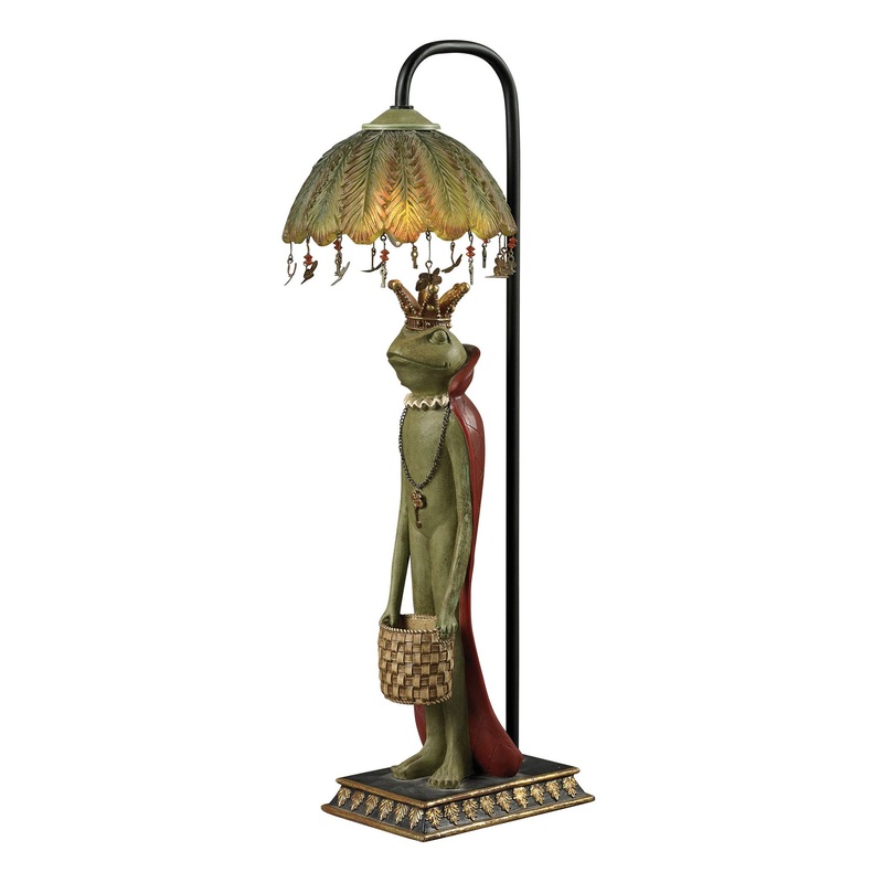 Sterling Industries King Frog With Basket Accent Lamp