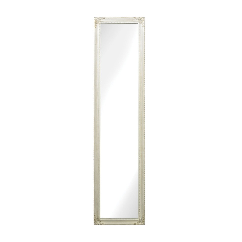 Sterling Industries Masalia Floor Mirror In Antique White