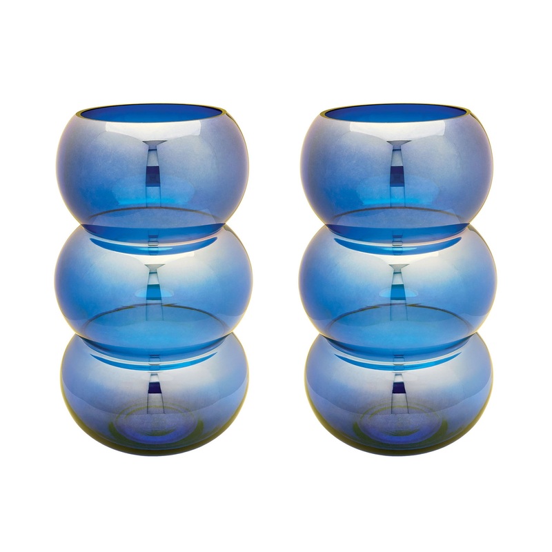 Dimond Home Cobalt Ring Votives - Set Of 2
