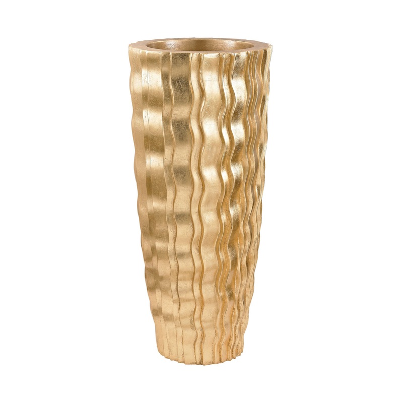 Dimond Home Gold Wave Vessel