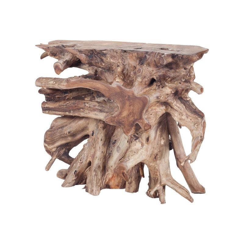 Dimond Home Natural Teak Slice Console