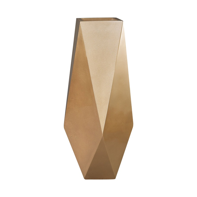 Dimond Home Qattara Planter In Champagne Gold
