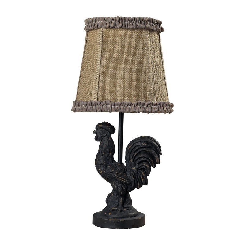 Dimond Lighting Braysford Mini Rooster Lamp in Black