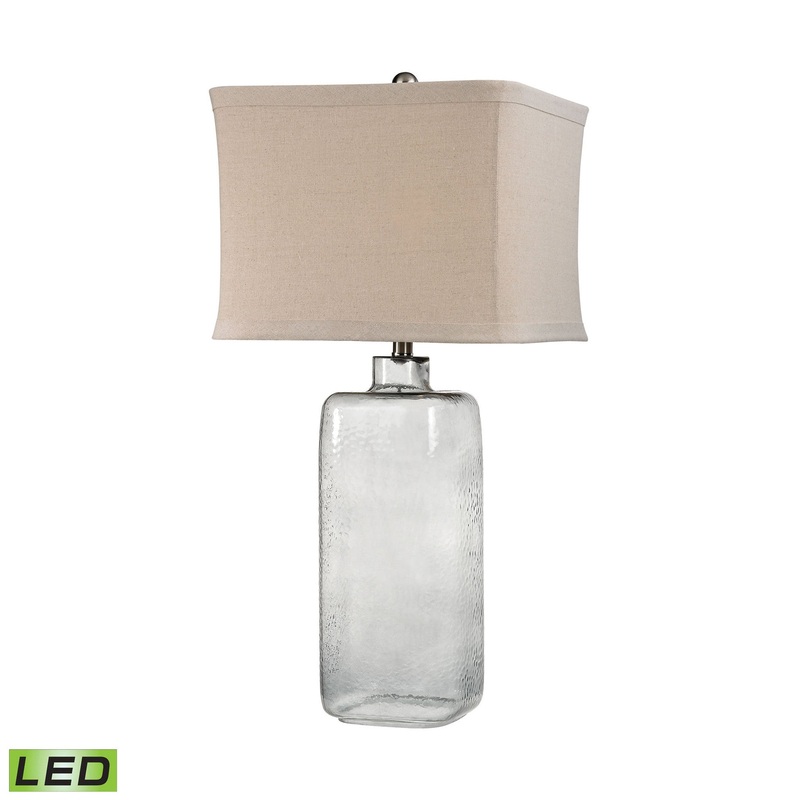 Dimond Lighting Hammered Grey Glass Lamp