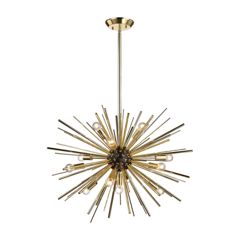 Dimond Lighting Starburst 12 Light Pendant