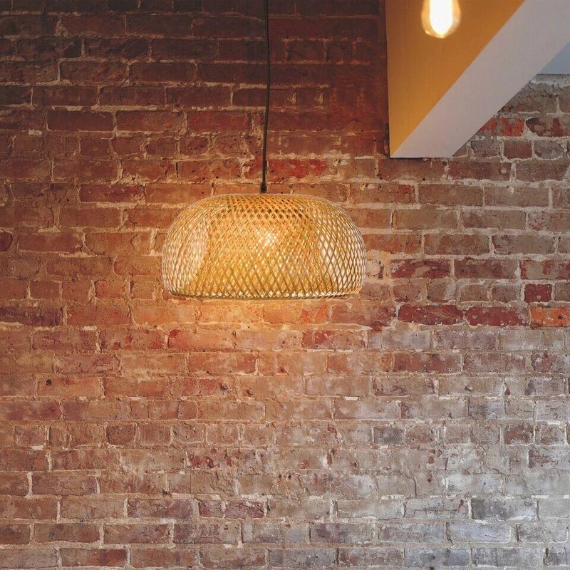 Isha Interlace Bamboo Pendant Light