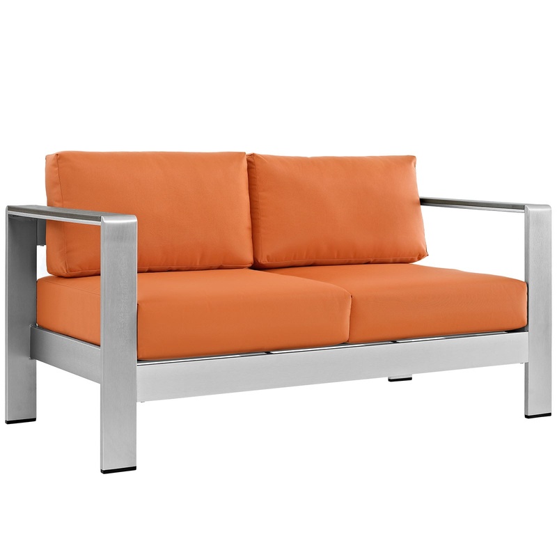 Modway Shore Outdoor Patio Aluminum Loveseat - EEI-2267
