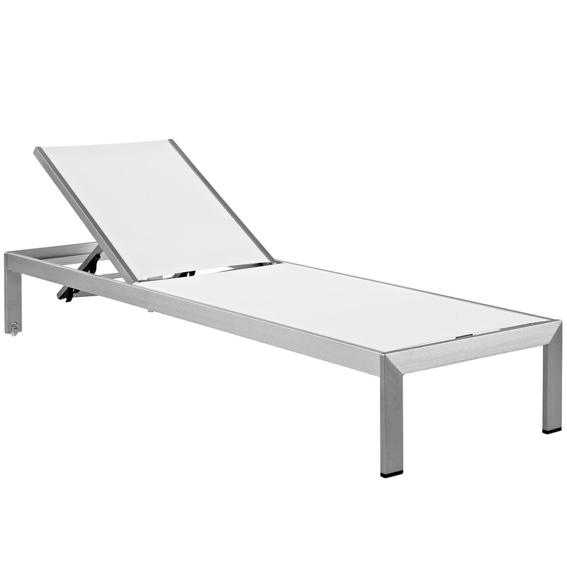 Modway Shore Outdoor Patio Aluminum Mesh Chaise - EEI-2249
