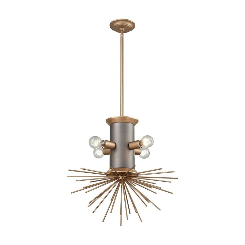 Dimond Lighting Lucy Spike Four Light Pendant