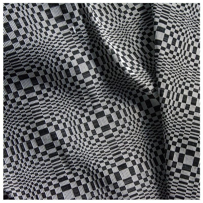 Gold Leaf Design Group Binakol Fabric Small Black & White Twister Pattern - Set Of 2