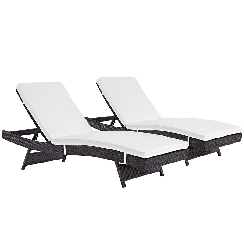 Modway Convene Chaise Outdoor Patio - Set of 2 - EEI-2428