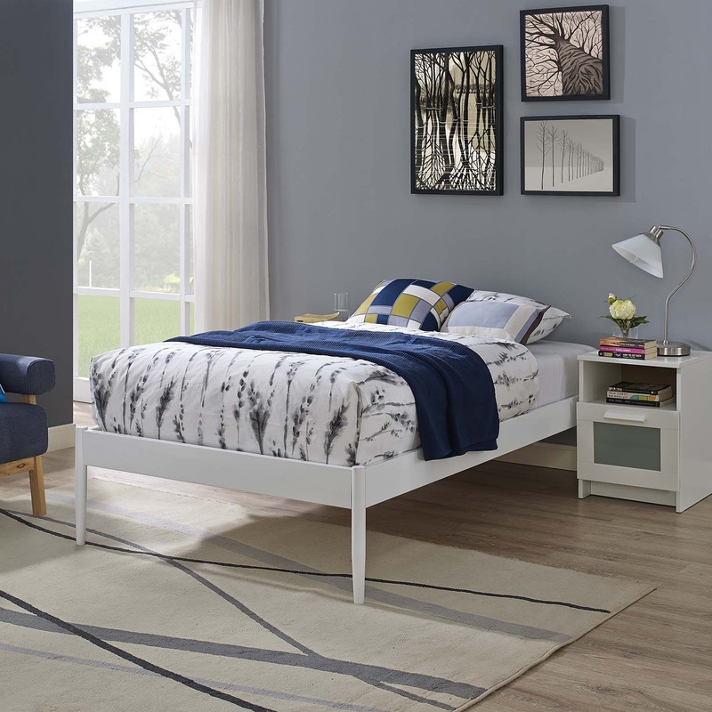 Modway Elsie Twin Bed Frame - White - MOD-5472