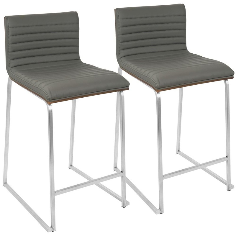 LumiSource Mara Counter Stool - Set of 2