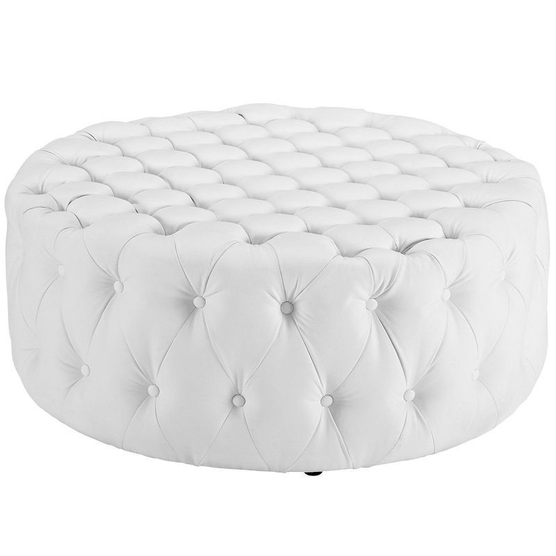 Modway Amour Upholstered Vinyl Ottoman - EEI-2224