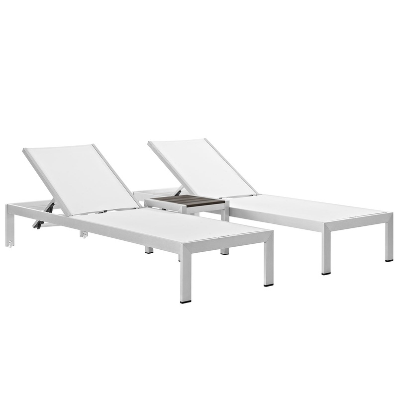 Modway Shore 3 Piece Outdoor Patio Aluminum Set - EEI-2471 - EEI-2471