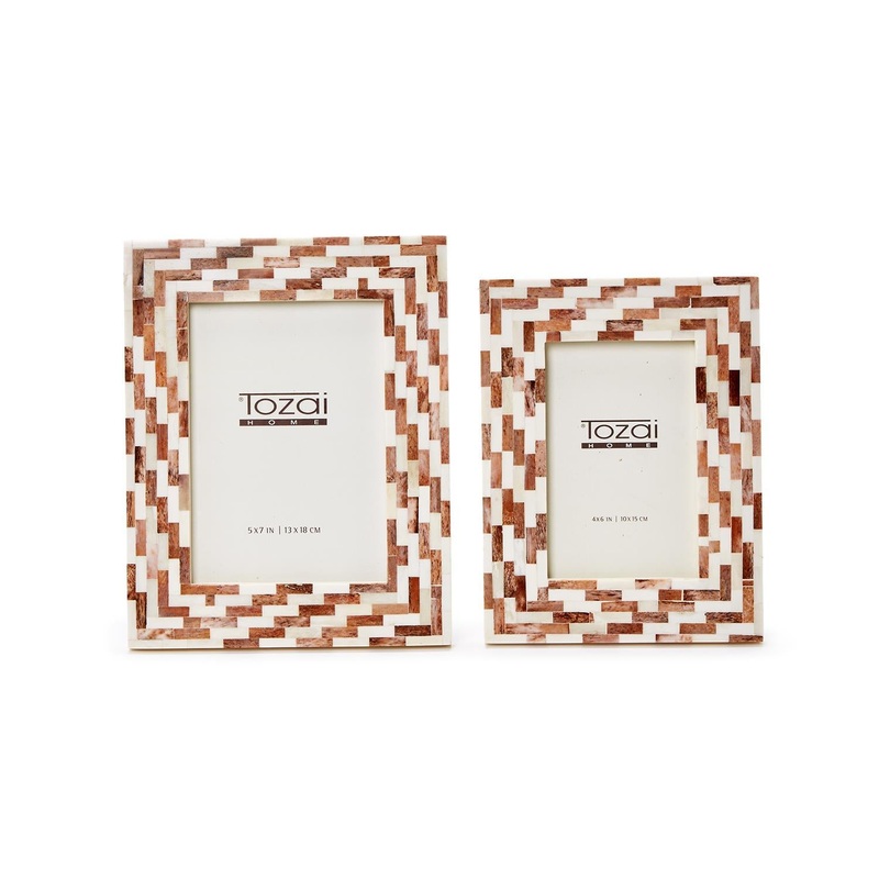Brick Mosaic Photo Frame Set Of 6 By Tozai Home