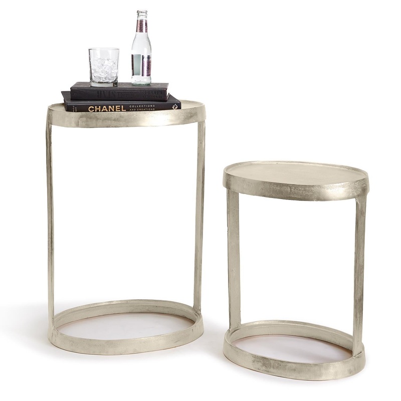 Industrial Round Accent Table Set Of 2 By Tozai Home