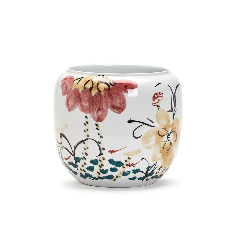 Japanese Flower Blossoms Planter Set Of 2 By Tozai Home