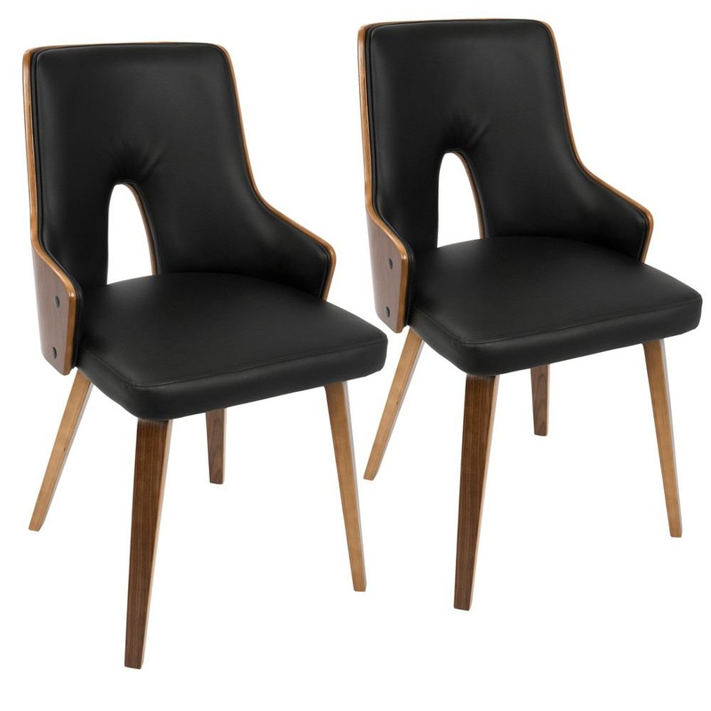 LumiSource Stella Padded Dining Chair - Set of 2