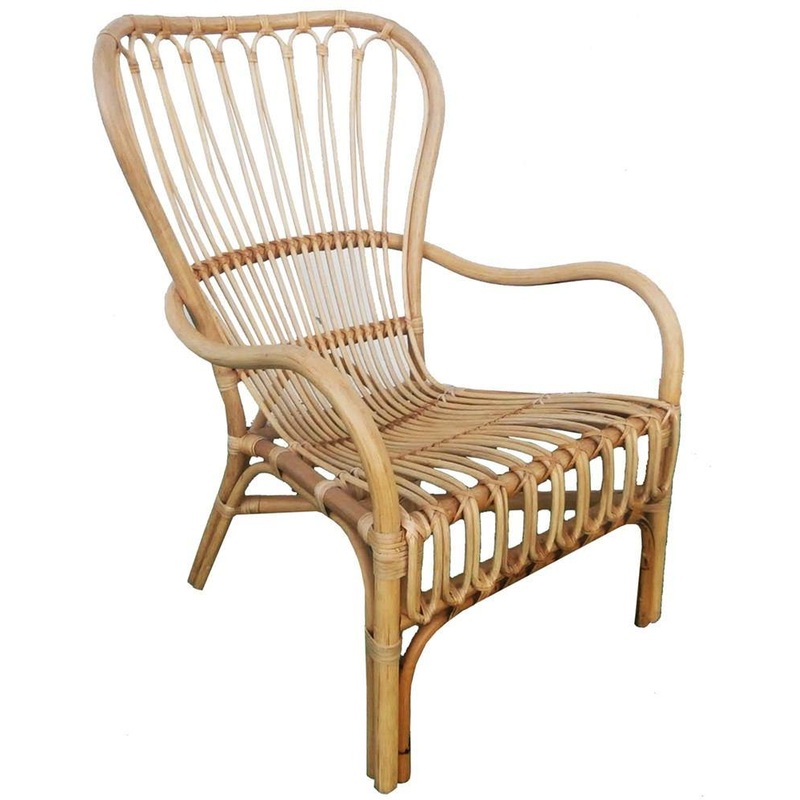 Rattan Arm Chair - Natural - By HomArt