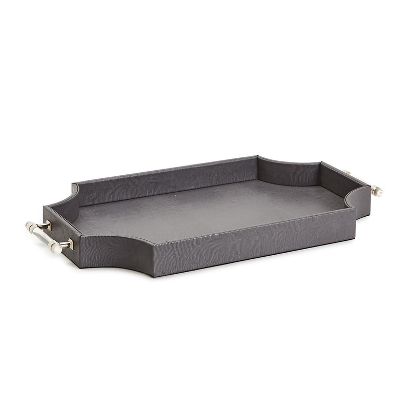 Regency Decorative Gray Rectangle Tray Set Of 3 By Tozai Home